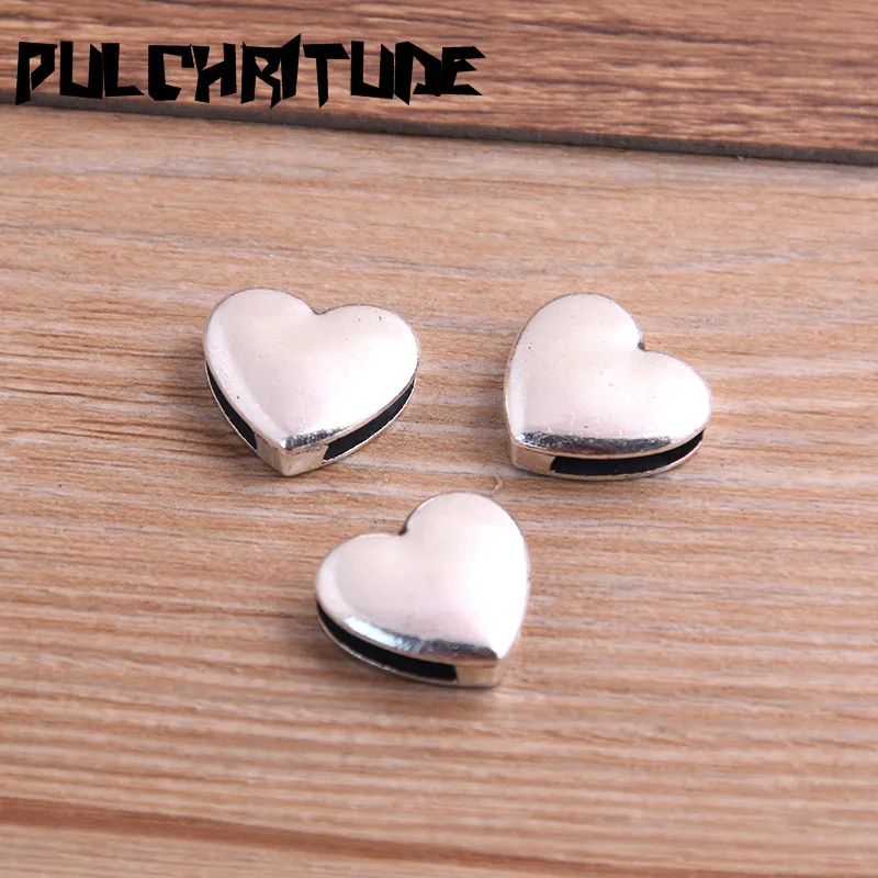 PULCHRITUDE 10 шт смешанные размеры 9 видов стилей кожаные бусины Античные Серебряные Пустые Кабошон Установка Diy браслеты изготовление поставки P6570