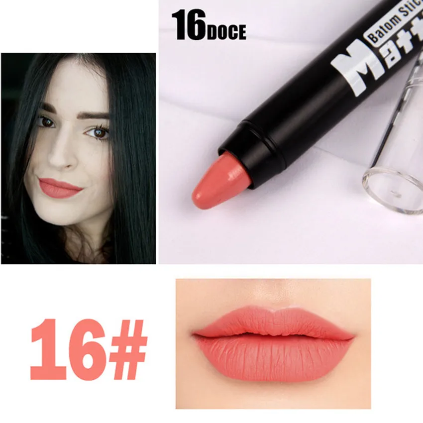 Professional Hot Fashion Sexy Matte Lipstick Long-lasting Waterproof Lip Stick Batom Moisturizer Makeup 8 Color For Women |