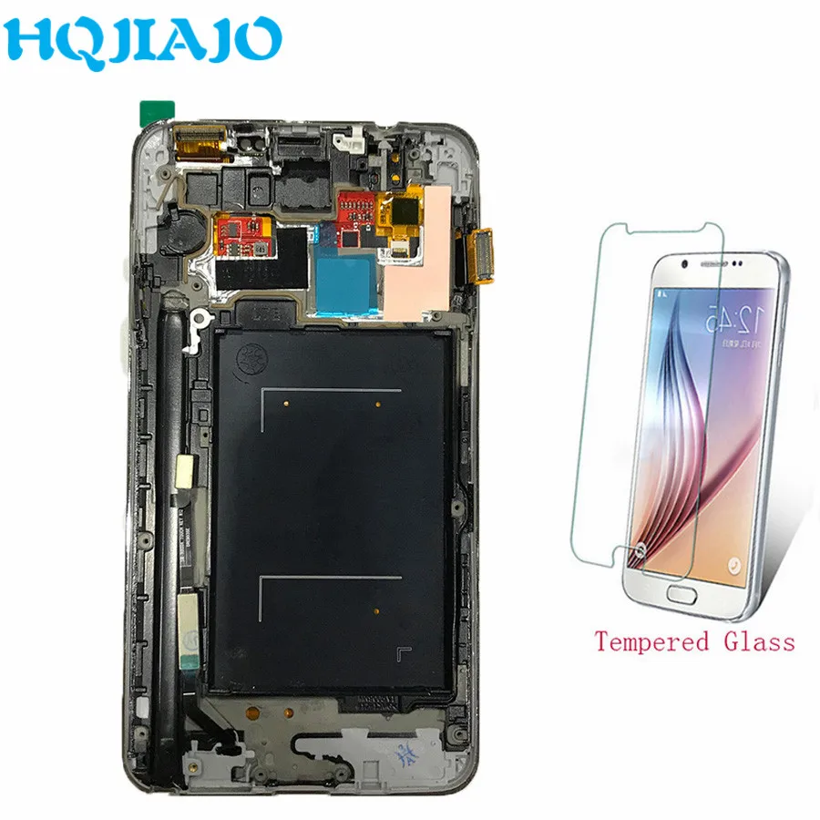 ЖК экран для Samsung Note 3 с сенсорным экраном и дигитайзером в сборе Galaxy N900 N9005|Экраны