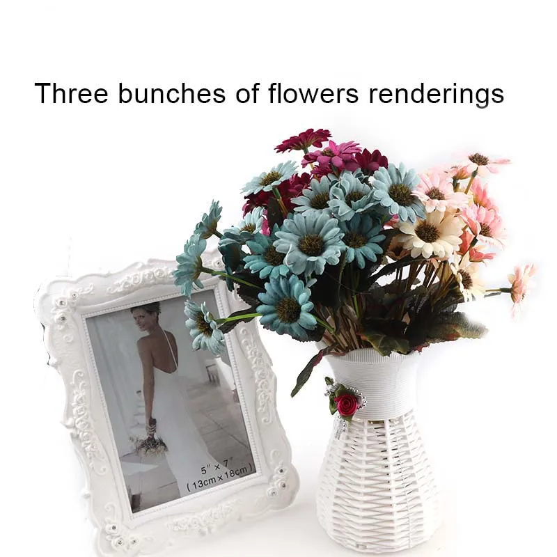 18 головок Африканский цветок хризантемы свадебный искусственный шелк украшения