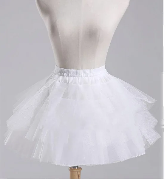 3 слоя Нижняя юбка для свадебного платья черный белый цвет мини-юбка Новые Модные