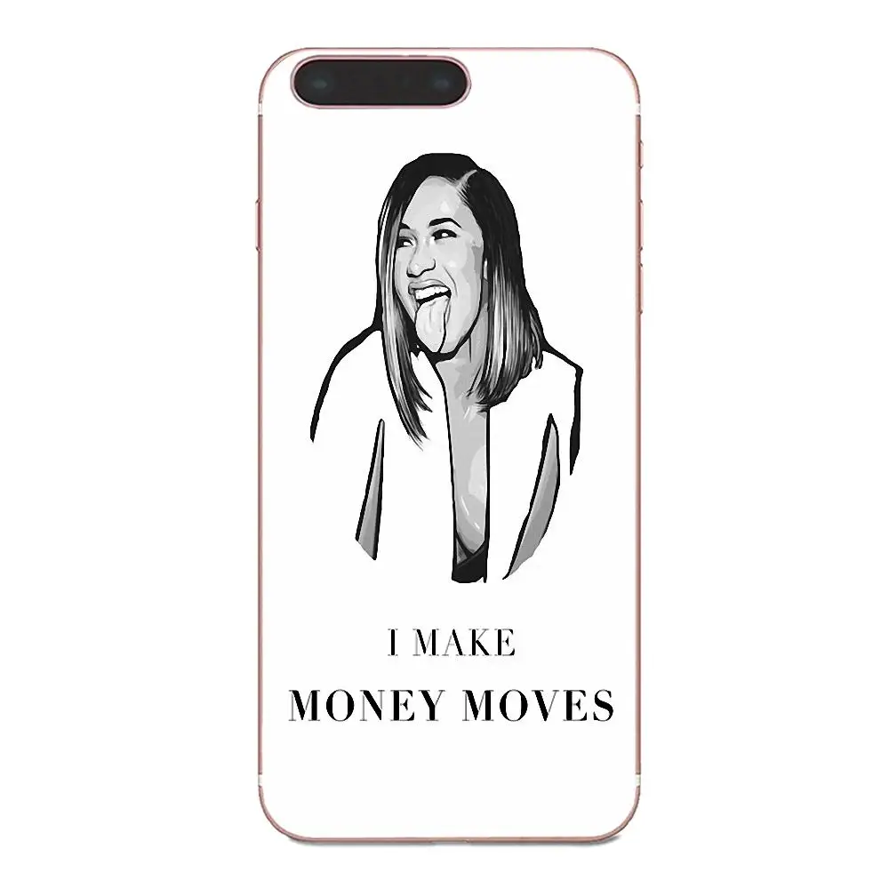 Мягкие сумки из ТПУ чехлы Веселые девушки Cardi B для Huawei Mate 7 8 9 10 20 P8 P9 P10 P20 P30 Lite Plus Pro