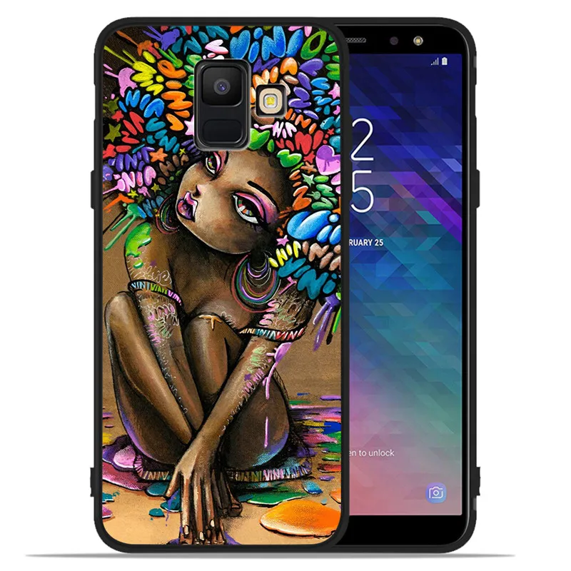 Для мам и детей, арабские африканские королевы для девочек для samsung Galaxy A9 A8 A7 A6 A5 A3 J3 J4 J5 J6 J8 плюс чехол для телефона чехол Coque Etui