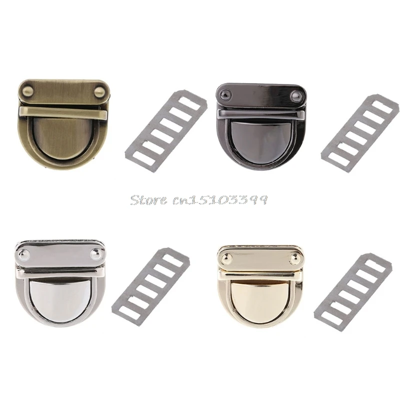 Металлический DIY Поворотный замок для сумок застежка поворотный сумки