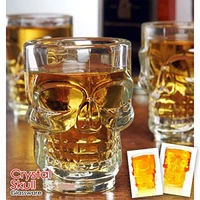 600 700ml win cup glasses transparent vodka cup glass skull beer cup with hand grip
