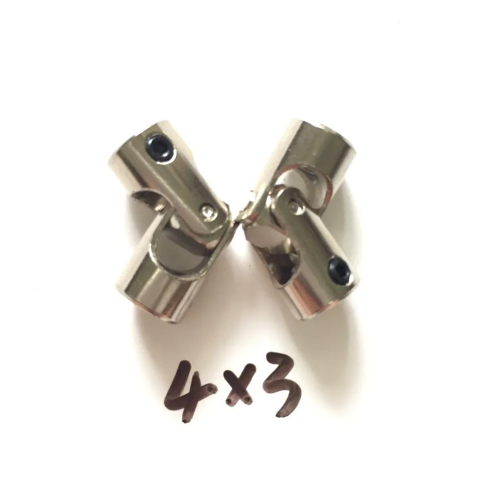 Высокое качество 2 шт. 4 мм * 3 валом Двигатель разъем Нержавеющая сталь