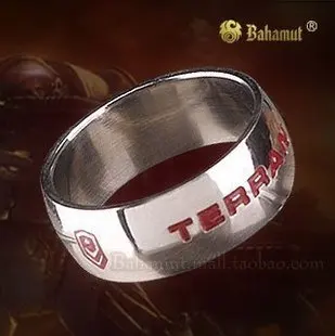 Кольцо Starcraft 2 II Terran из титановой стали подвеска бесплатно с цепочкой ювелирные
