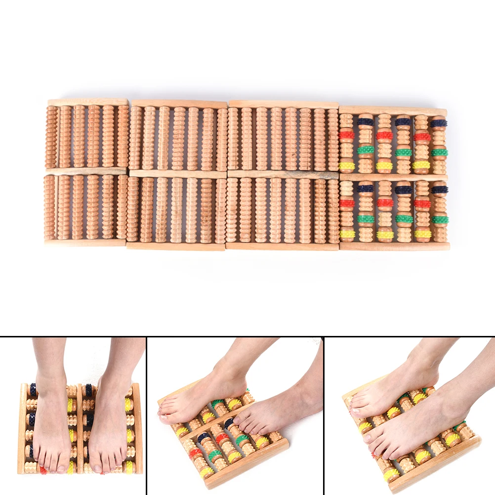 Новый массажер для ног Деревянный деревянный массажный ролик ступней снятия