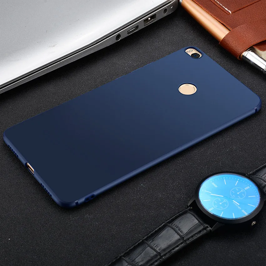 Tcicpc Xiaomi mi Max 2, чехол для Xiaomi mi Max2 чехол Роскошный ультра тонкий силикон TPU Защитный чехол для телефона для mi Max 2 - Цвет: Blue