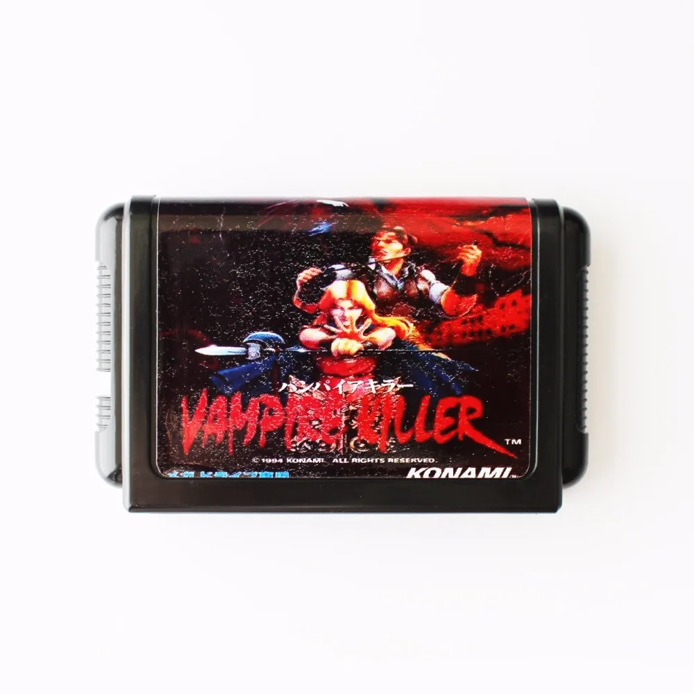Вампира убийца 16 бит SEGA MD карточная игра для Sega игры Mega Drive Genesis|sega md game card|vampire