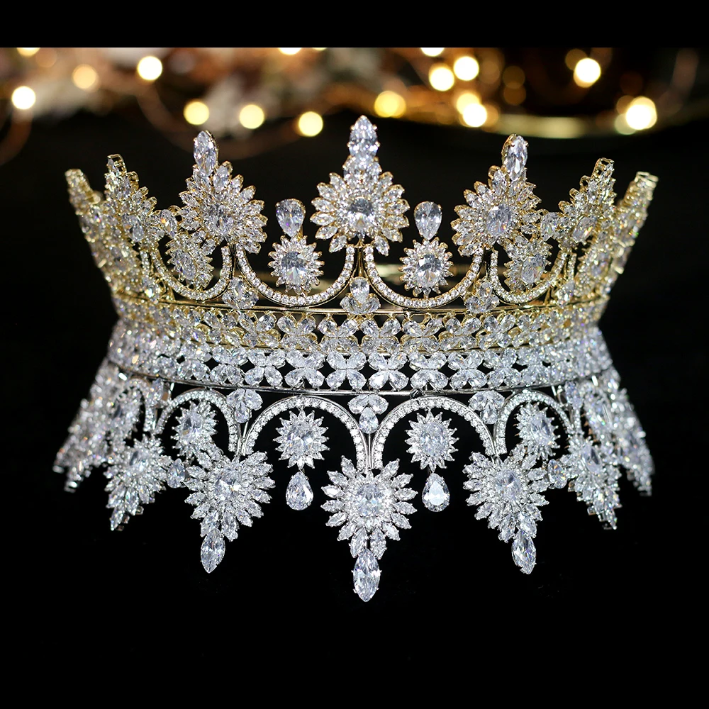 

Luxury European retro crown bride crown banquet wedding dress jewelry accessories A00345
