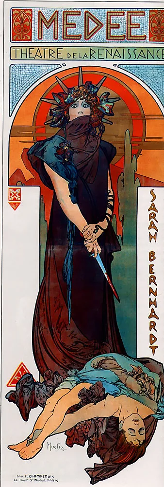 Alphonse Mucha живопись Monaco Monte Carlo 1897 классические холщовые картины винтажные