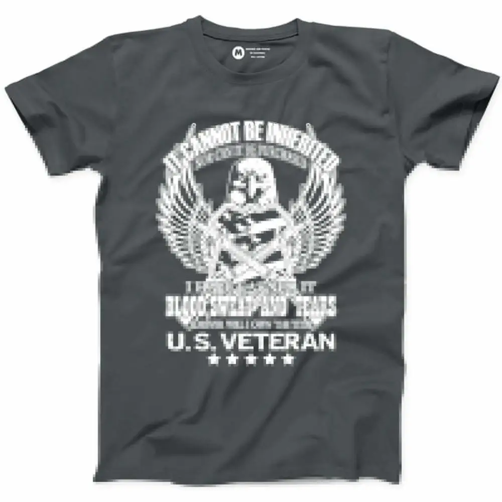 Новая хлопковая футболка с короткими рукавами It Ant Be унаследованная Us Veteran Eagle Tee