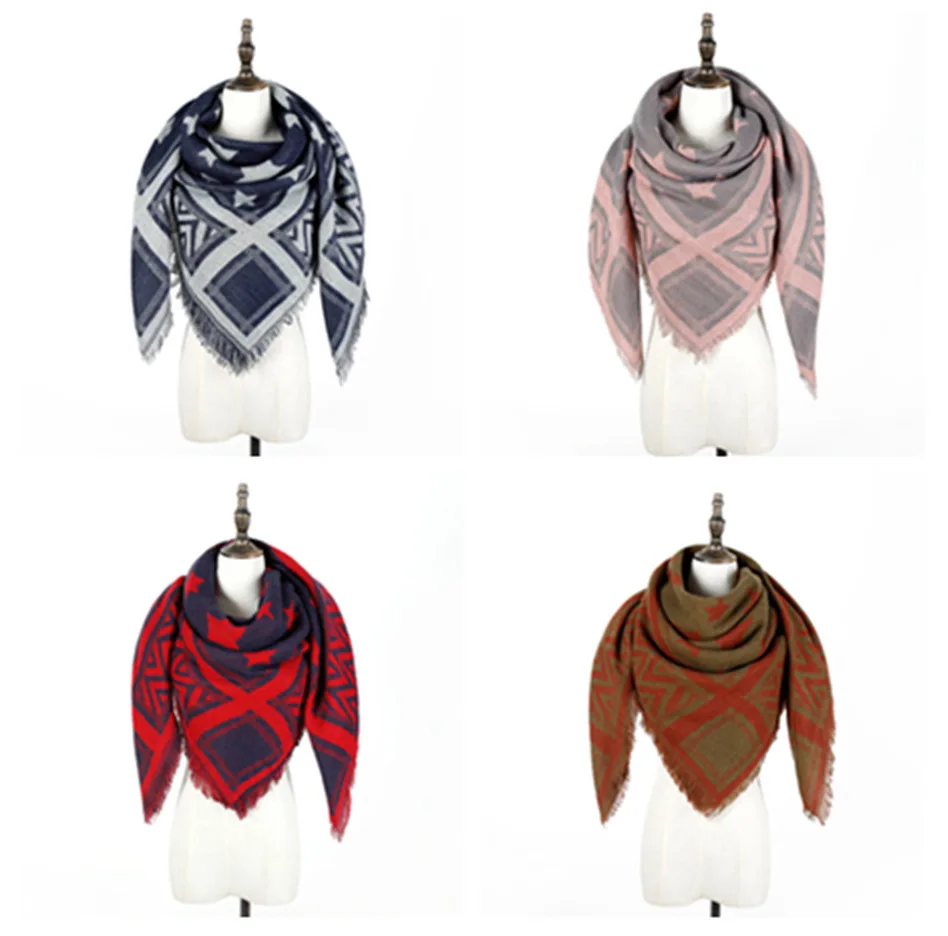 Lakysilk элегантный плед квадратный кашемировый шарф Для женщин женские зимние