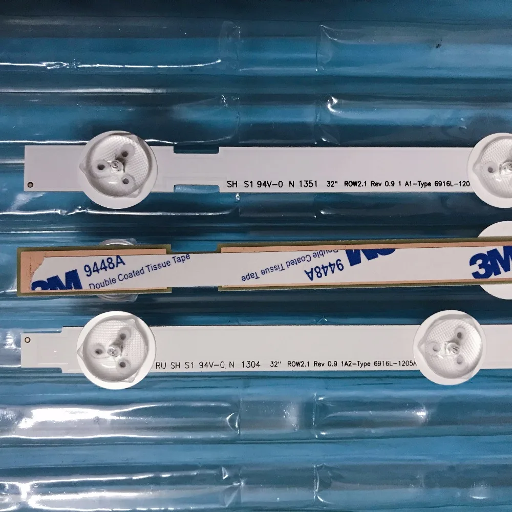 3" новая светодиодная подсветка для бара(60* A1* 7 светодиодный s, 30* A2* 8 светодиодный s) Совместимость(6916L 1204A 1105A 1437A)(6916L 1205A 1106A 1438A) 630 мм
