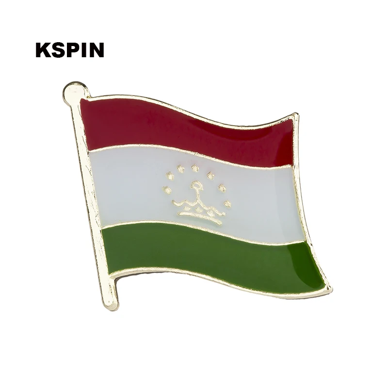 Флаг Таджикистана булавка, Нагрудный значок, брошь, значки, 1 шт., KS-0171