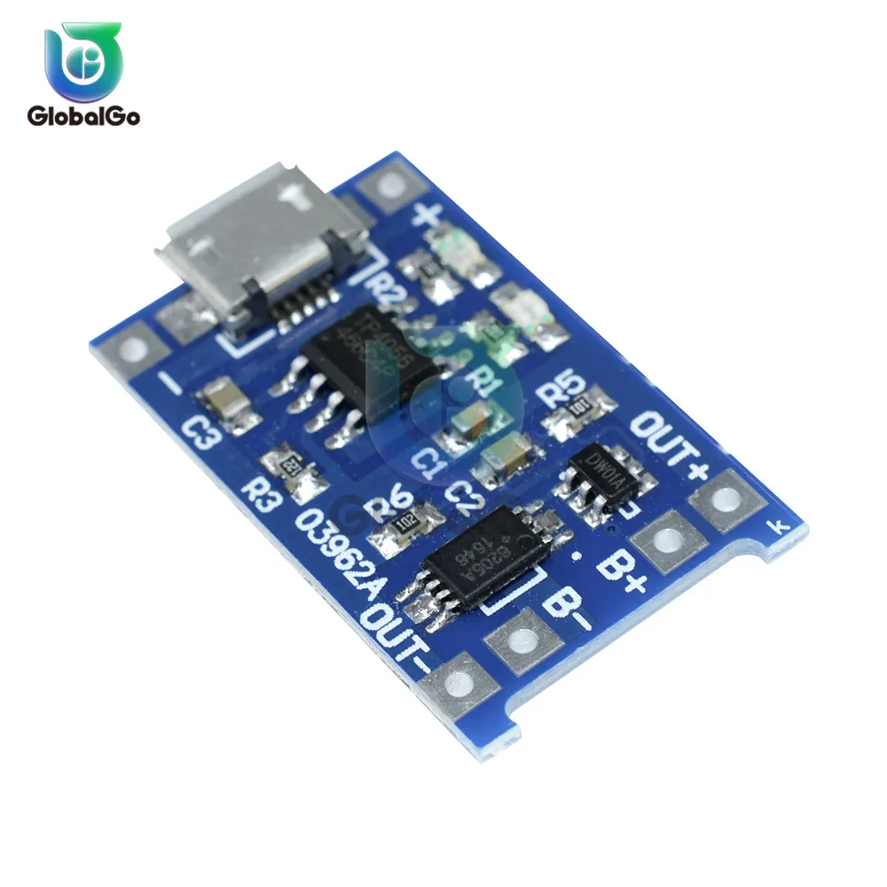 1 шт. Micro USB 5V 1A 18650 TC4056A литиевый модуль зарядного устройства аккумулятора зарядная
