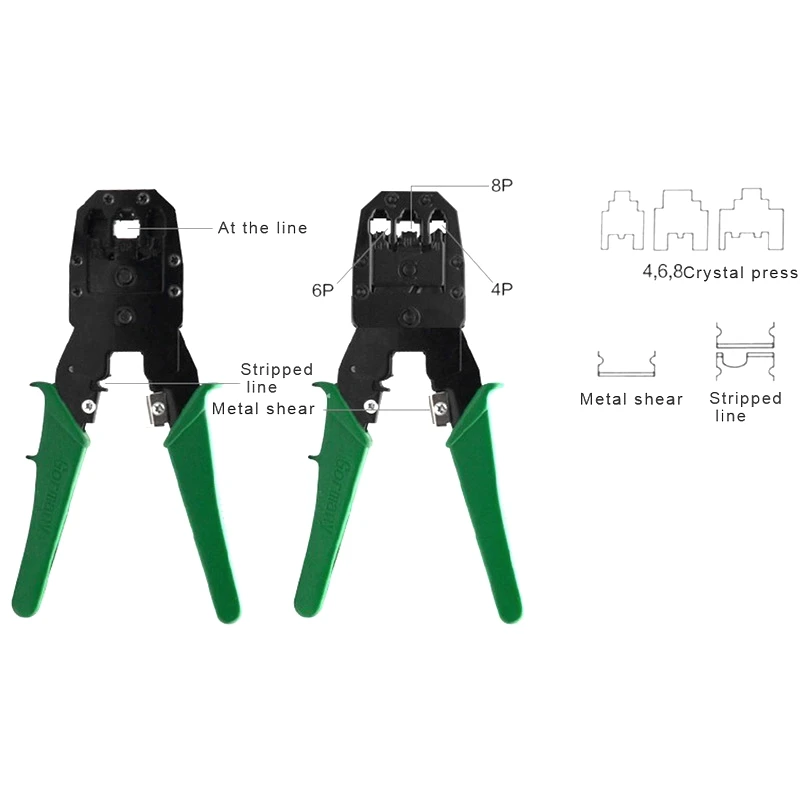 3 в 1 щипцы Alicate PC сети ручные инструменты CAT5/5e Lan кабель плоскогубцы Herramientas сеть Rj45