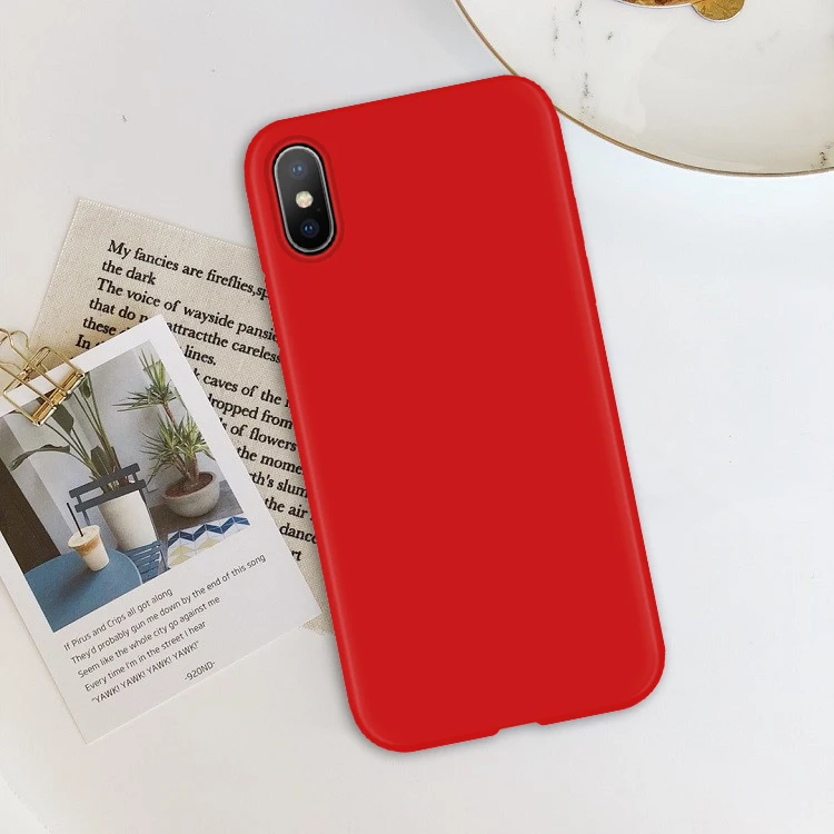 Soft Red Мягкий чехол из ТПУ с мультяшным котом для iPhone XR, 6 S, 8, 7, 6 S Plus, задняя крышка для iPhone X, для iPhone 11 Pro, XS Max, чехол для телефона, силиконовый чехол - Цвет: Soft Red