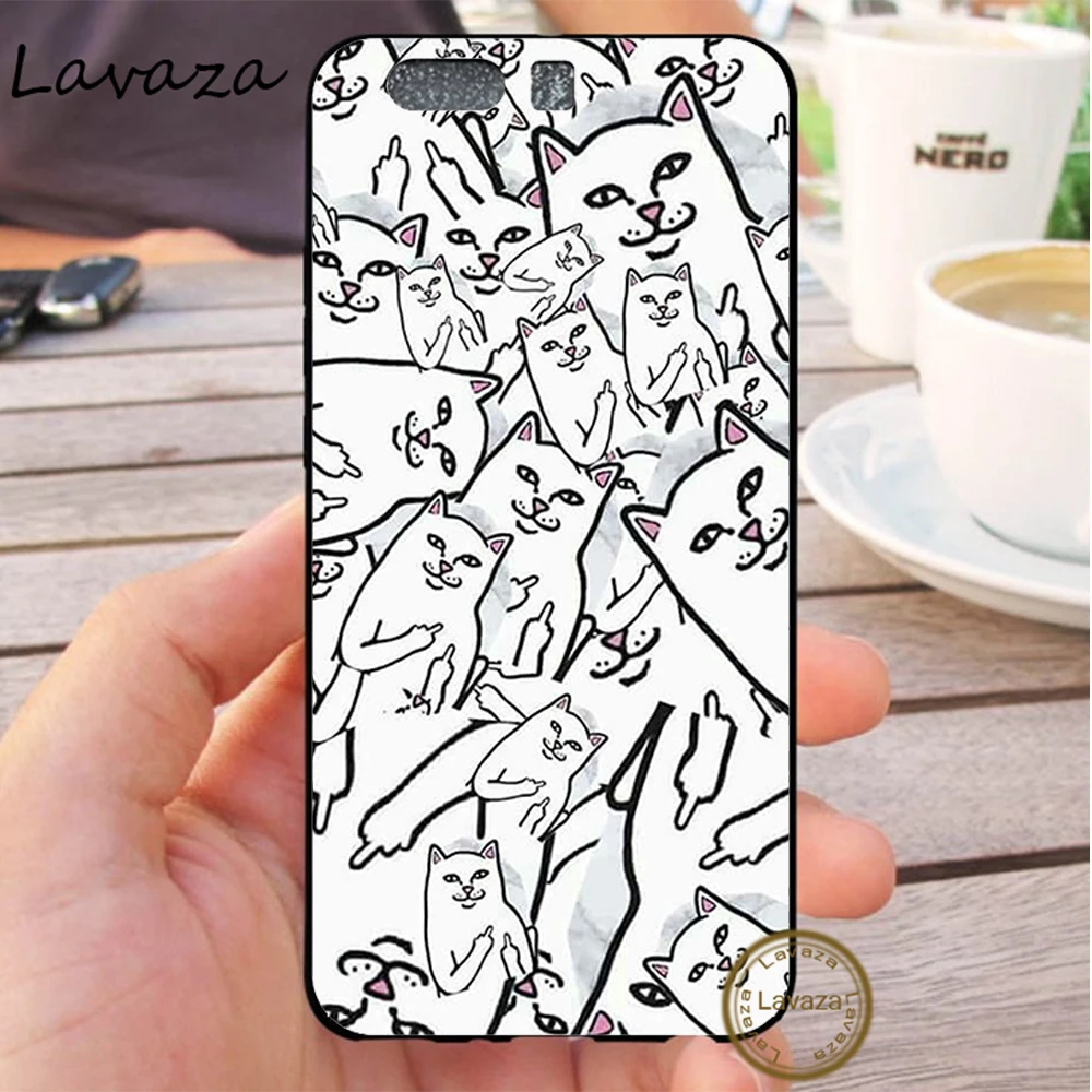 1 Lavaza модный Забавный силиконовый чехол с принтом кота для huawei P8 Lite P9 Mini P10 P20 Pro P Smart P30 - Цвет: 1