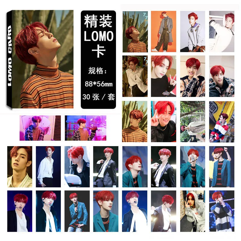 30 шт./компл. KPOP GOT7 Mark Single 04 для 7 альбомов HD фото карты ПВХ самодельные фотокарты