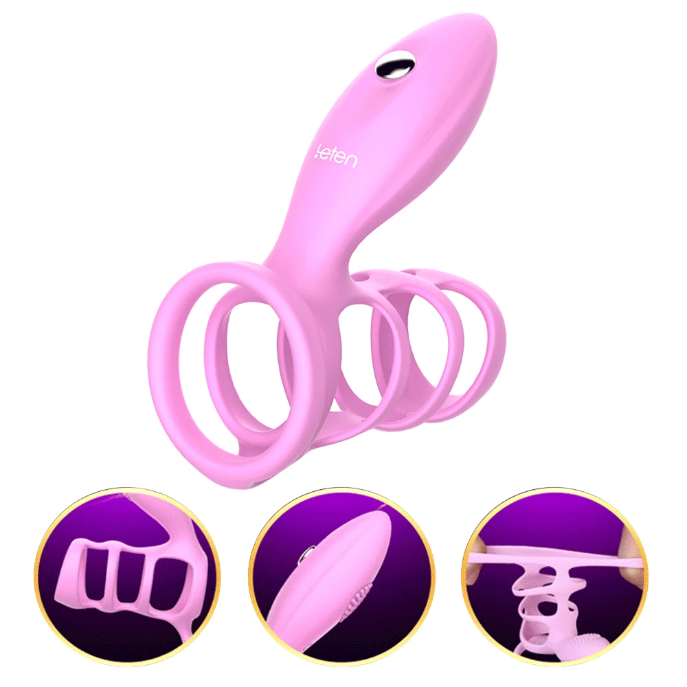 Вибратор для увеличения пениса вибратор клитора интимные игрушки мужчин с