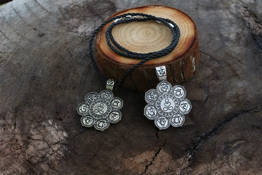 10 шт. подвеска в виде 7 чакр для йоги буддистские подвески ювелирные изделия