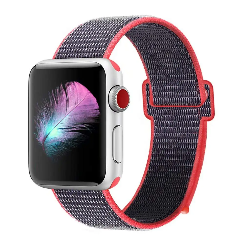 Спортивная петля для Apple Watch band 42 мм 38 iWatch 3/2/1 нейлоновый ремешок часов Ремешок