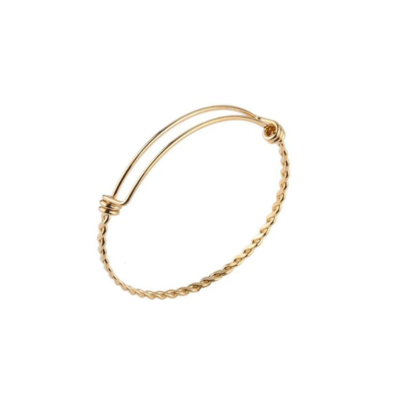 Fnixtar 316L Adjustable Stainless Steel Bangle &amp Bracelet Twist Wire 4 Colors Cuff 30pcs/lot | Украшения и аксессуары
