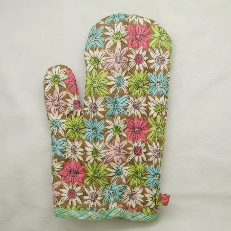 1 шт. Cooksmart 100% хлопок рукавица/перчатка солнцезащитный цветок с разноцветным