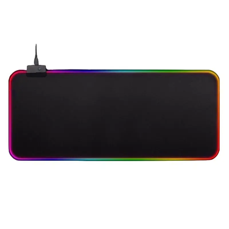 Большой светодиодный коврик для мыши RGB USB проводной резиновый игровой