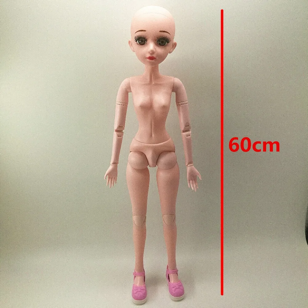 23 дюймов 1/3 кукла BJD Reborn без волос хорошего качества и по оптовой цене лысый