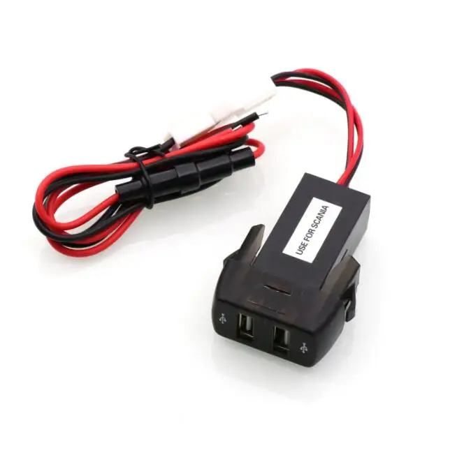 Автомобильное зарядное устройство с двумя USB портами 5 В 2 1 а/2 А|Кабели адаптеры и