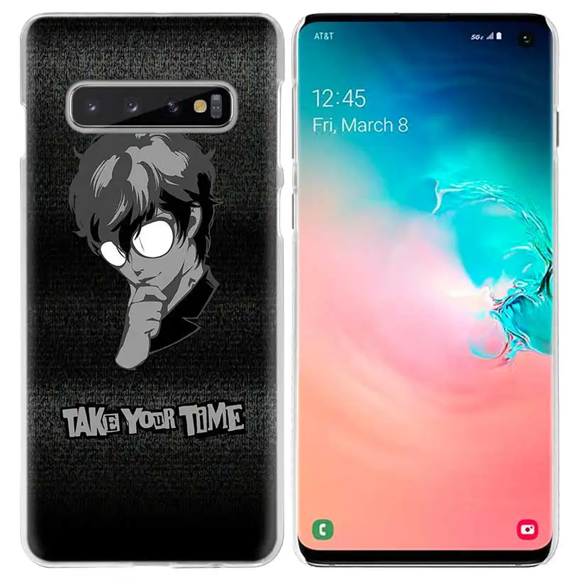 P5 Persona 5 чехол для samsung Galaxy S10 5G S10e S9 S8 M30 M20 M10 J4 J6 плюс J8 Note 8 9 чистой твёрдой ПВХ аниме чехол для телефона