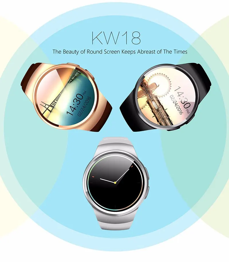 VERYFiTEK KW18 монитор сердечного ритма Смарт часы Bluetooth SIM телефон часы Шагомер фитнес для мужчин и женщин умные часы для iOS Android