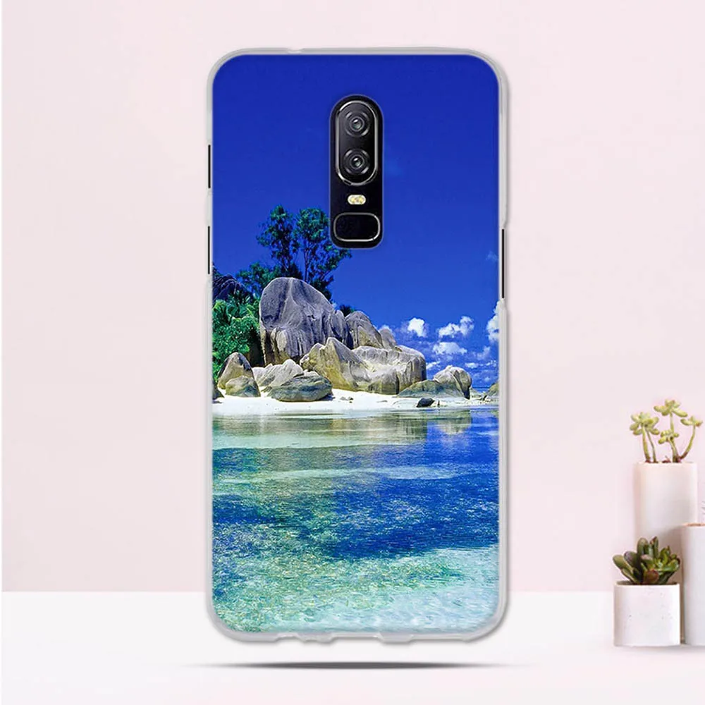 Cover for One plus 6 Case Oneplus Shockproof Transparent Silicone TPU Bumper Fundas Phone For | Мобильные телефоны и