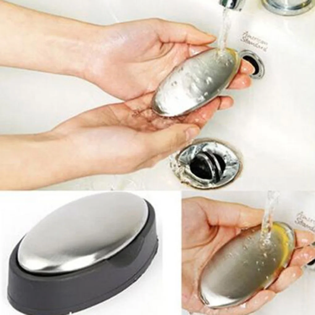 1pcs Soap Odor Remover Stainless Steel Soap Kitchen Bar Eliminating Odor Remover