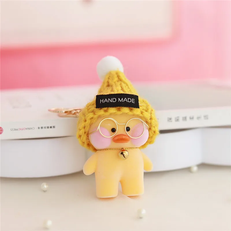 21 Новинка, Lalafanfan, милый брелок, Kawaii, кафе, Мими, желтая утка, фигурка, брелок, сумки, украшения, игрушки для детей - Цвет: 21