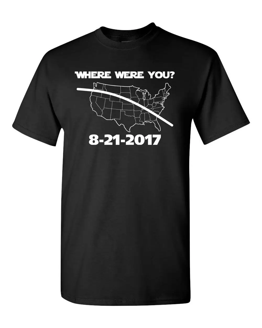 Tote Solar Eclipse August 2017 где были вы Мужская футболка 1648 | одежда