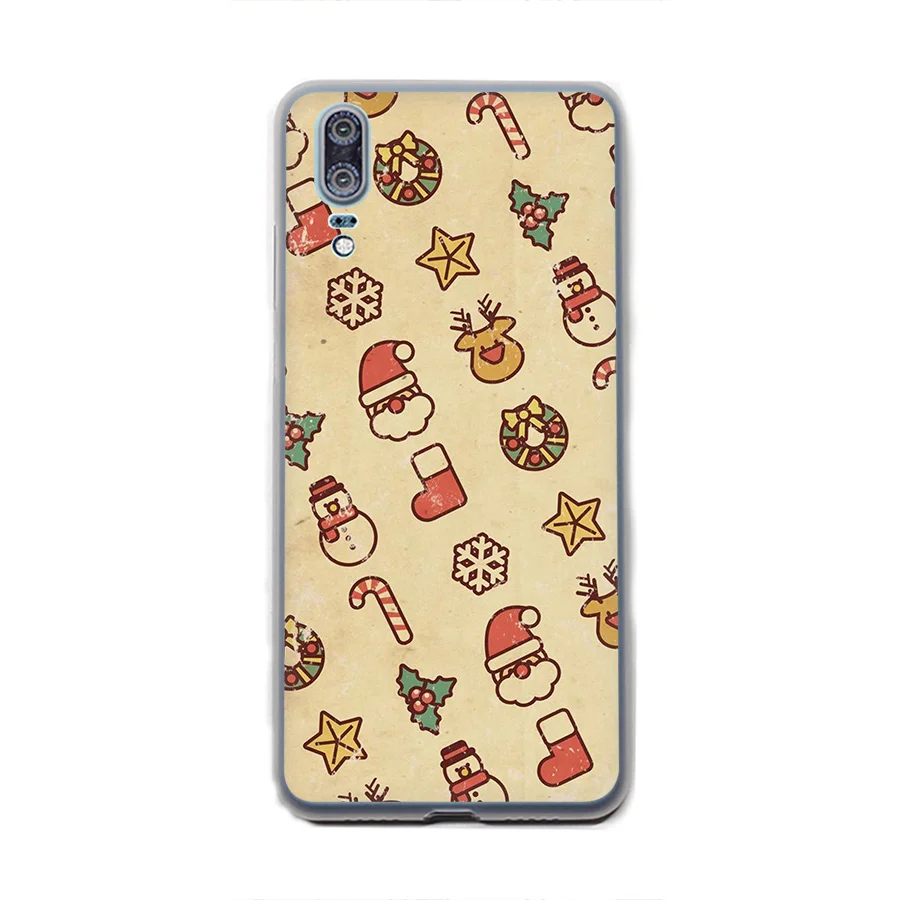 Чехол для телефона с Рождеством Huawei P8 P9 P10 P20 Pro Lite 2015 2016 2017 2018 P Смарт мягкие ТПУ