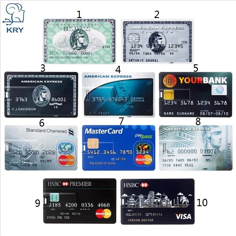 Реальная емкость, банковская карта, USB карта памяти, HSBC, MasterCard, кредитные карты, USB флеш-накопитель, 64 ГБ, флешка, 8 ГБ, 16 ГБ, 32 ГБ, 2,0, портативный