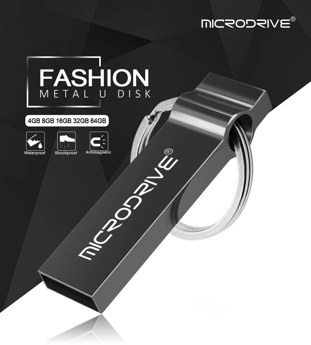 Usb флеш-накопитель 4 GB/8 GB/16 GB/32 GB/64 GB 128GB Водонепроницаемый металлический брелок для ключей карта pendrive карта памяти приводы u диск