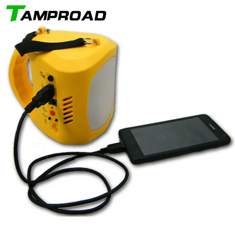 TAMPROAD аварийное солнечное лампада камера рукоятка FM радио фонарик смартфон