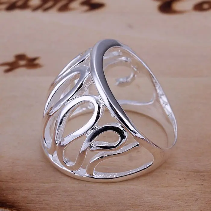 Оптовая Продажа 925 ювелирных изделий посеребренное кольцо посеребренные модные