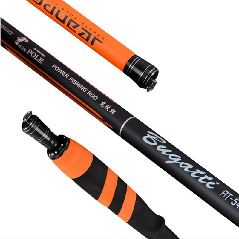 Новинка 2016 удлиненная карбоновая удочка супержесткая ручная для речной рыбалки 3