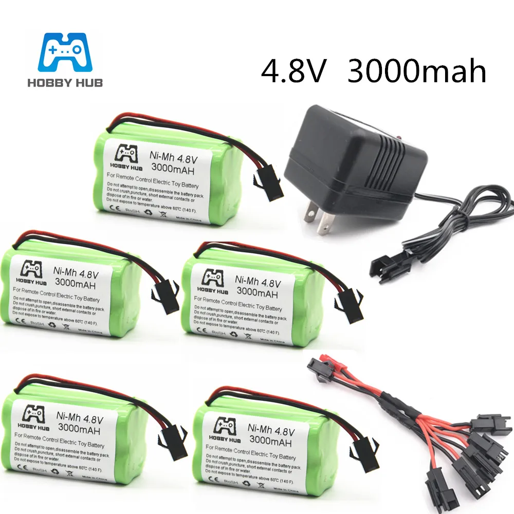 Аккумулятор 5 в 1 hobby hub 4 8 В 3000 мА/ч 2400 2800 с зарядным устройством для
