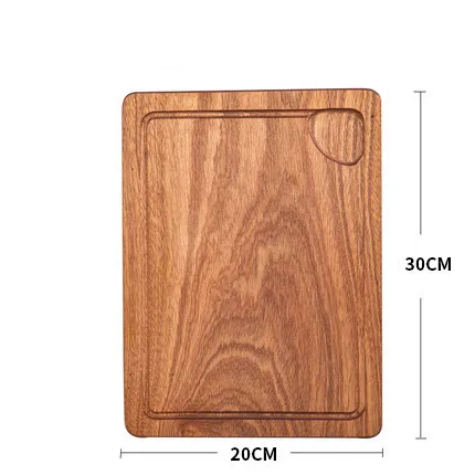 Твердый деревянный поднос Sapele тарелка для стейка прямоугольные пиццы фруктовые закуски тарелка домашняя Высококачественная цельная древесина с лотком для соуса - Цвет: as the picture shows