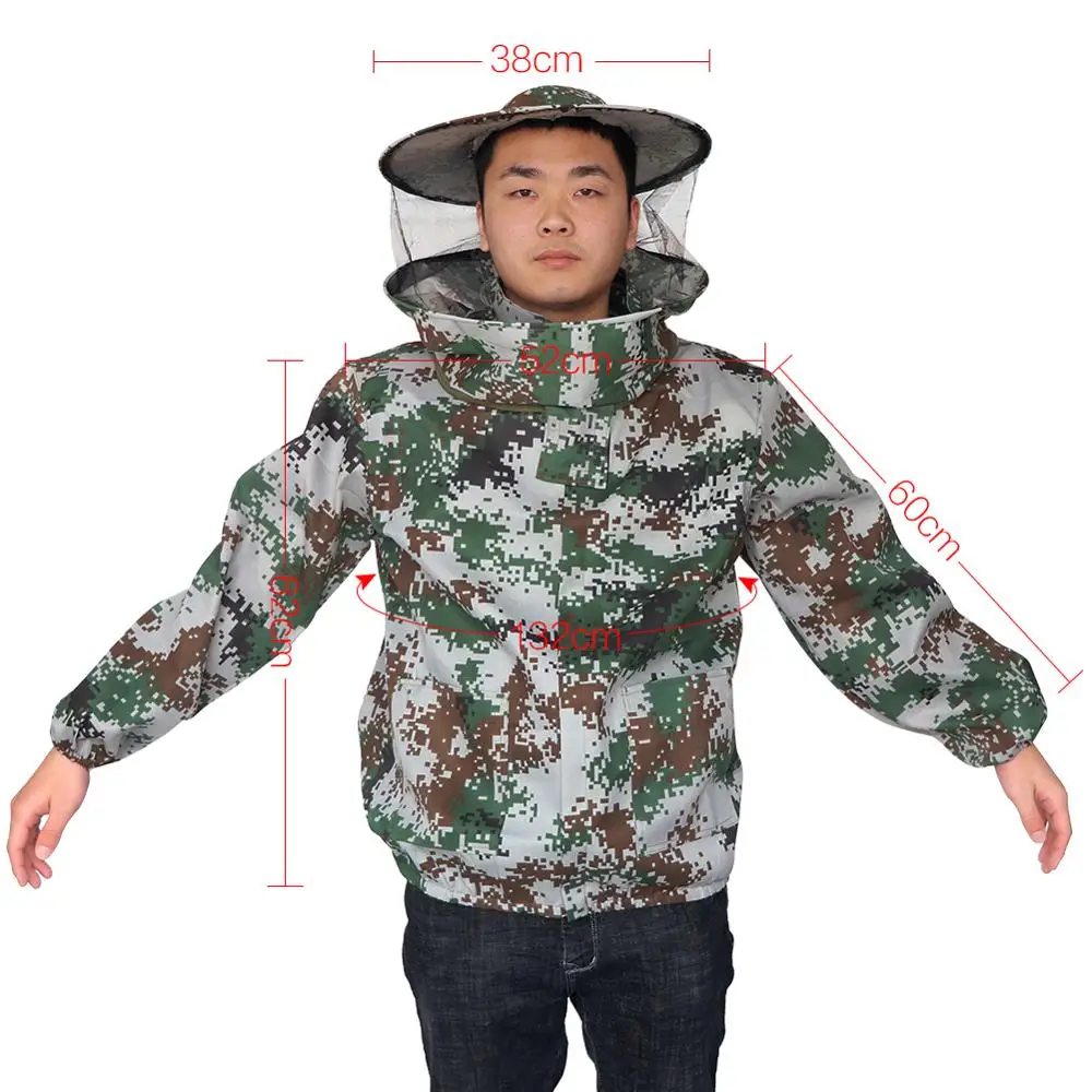 Большая новая куртка пчеловодства для защиты полутела вуаль оборудование