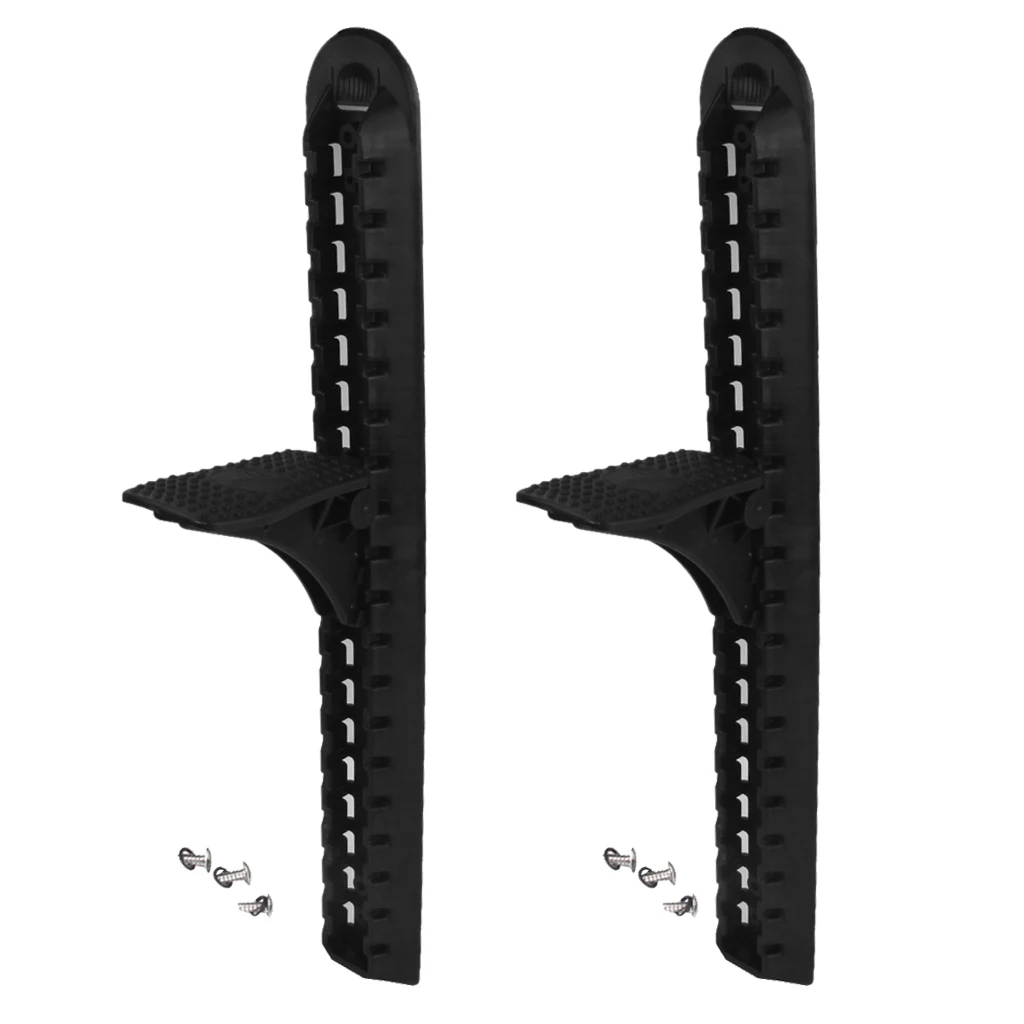 

Marine 2 Pcs Black Nylon Kayak Canoe Foot Brace Pedal Accessories for Fishing Flatable Boat Dinghy Rafting Surfing Replacement