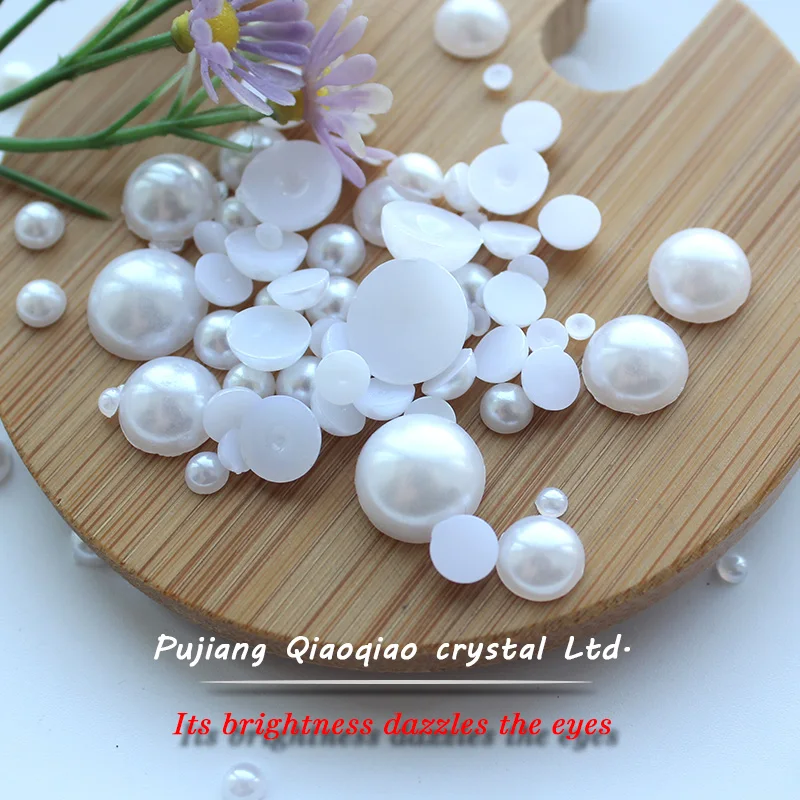 Полукруглые бусины из АБС пластика для поделок 100 5000 штук 2 мм 14 мм|accessories accessories|resin
